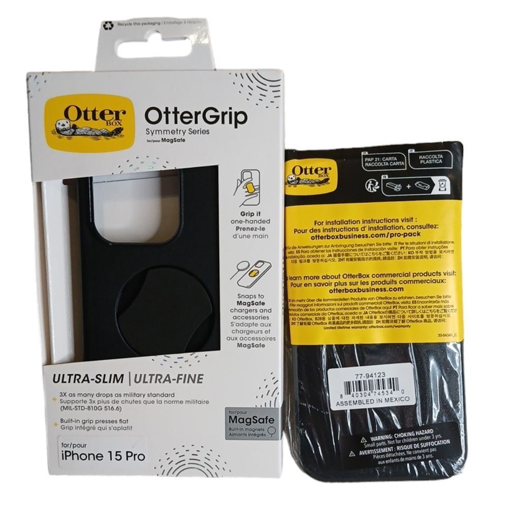 Otter Box IPhone 15 Pro‎ Black Phone Cases NEW